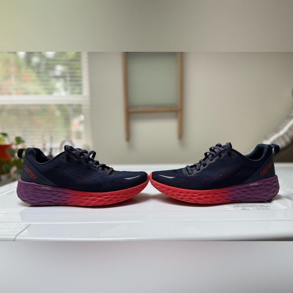 WOMEN'S AETREX DANIKA ARCH SUPPORT SNEAKER NAVY CORAL/PURPLE - Picture 9 of 9